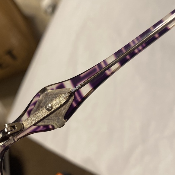 VINTAGE PUCCI BEAUTIFUL PURPLE & SILVER COLOR SUNGLASSES - Picture 7 of 8